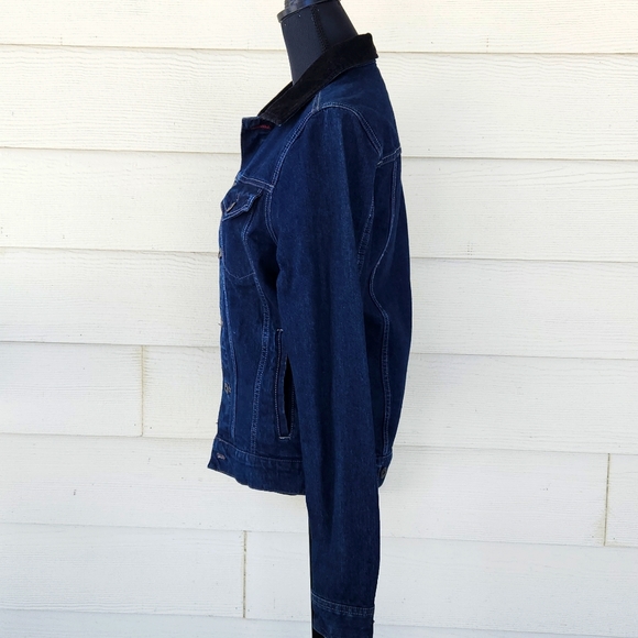 Jean Jacket AEROPOSTALE Dark Blue Wash Denim (Size S) - Picture 4 of 14